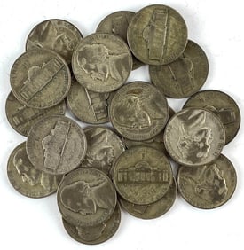 Group of 20 Silver War Nickels