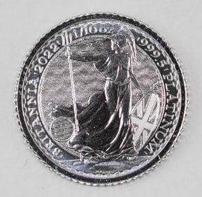 2018 Great Britain Britannia 1/10thoz. .9995 Fine Platinum