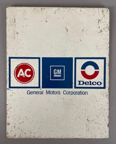 Vintage AC Delco General Motors Metal Advertising Sign