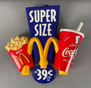 McDonald's / Coca-Cola Super Size 3D Advertising Sign