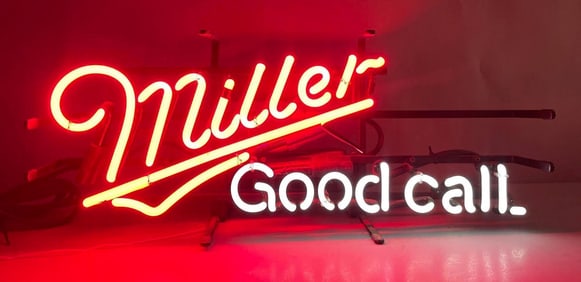 2005 Miller Beer Good Call Neon Advertising Sign