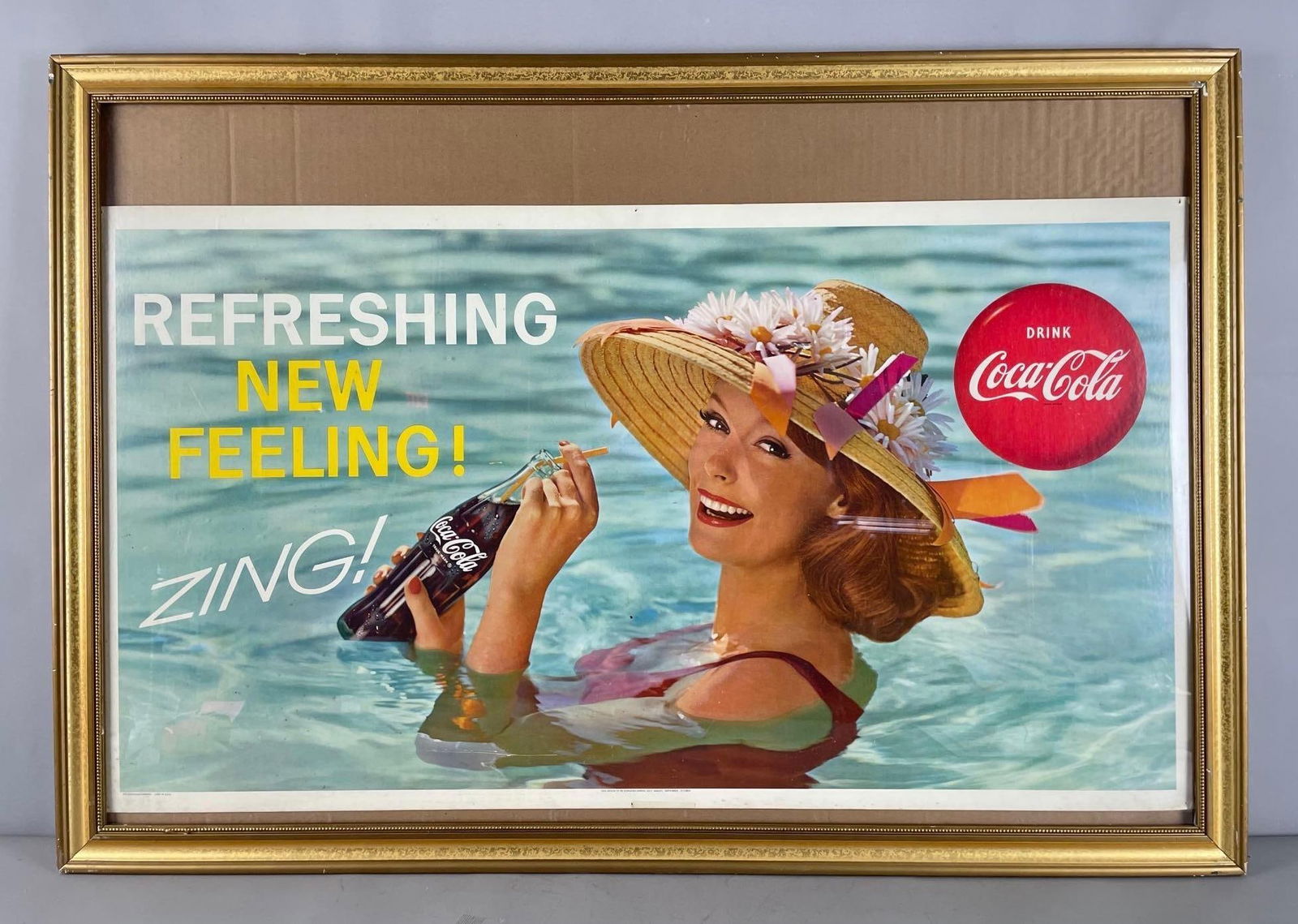 1960s Coca-Cola Refreshing New Feeling Advertising Lithograph (1 of 2)
