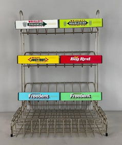 Wrigleys Chewing Gum Metal Advertising Display