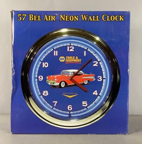 Napa Bel Air Neon Advertising Wall Clock