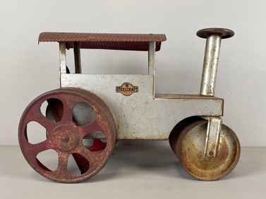 Vintage Steelcraft Pressed Steel Steamroller