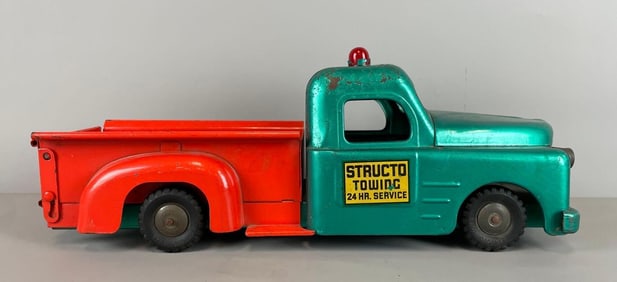Vintage Structo Towing Pressed Steel Truck