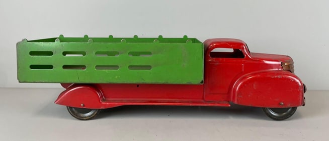 Vintage Marx Pressed Steel Stake Truck