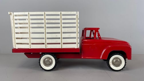Vintage Structo Pressed Steel Stake Truck