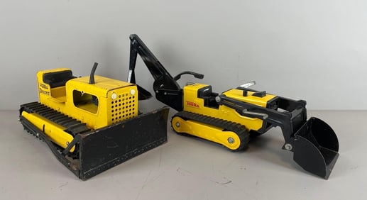 Group of 2 Tonka Pressed Steel Earth Movers