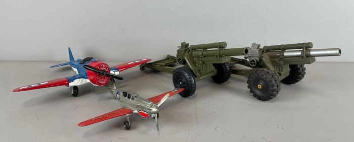 Group of Die-Cast Fighter Planes and More