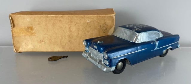 1955 Banthrico Chevy Bel Air Dark Blue Promo Auto Bank