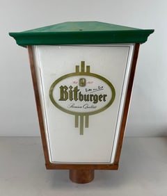 Bitburger Beer Advertising Lamp Post Top