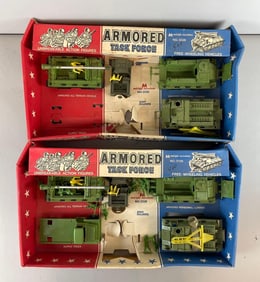 Group of 2 1975 Multiple Toymakers Armored Task Force Sets