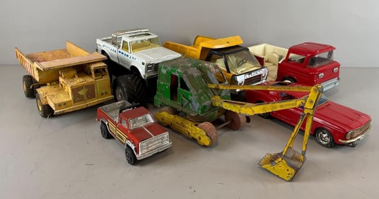 Group of Vintage Pressed Steel Vehicles