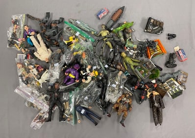 Group of Assorted Action Figures and Accessories