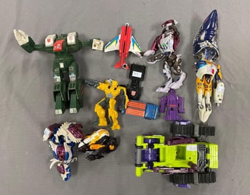 Group of Transformers Action Figures