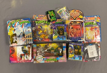 Group of Playmates TMMT Action Figures