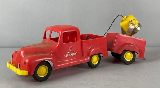 Thomas Mobile Oil 7 Searchlight Plastic Truck and Trailer