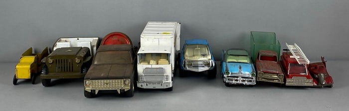 Group of Assorted Pressed Steel Vehicles