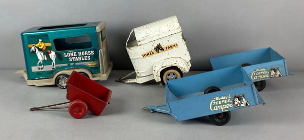 Group of Pressed Steel Trailers