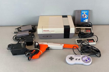 1985 Nintendo Entertainment System Video Game Console and More