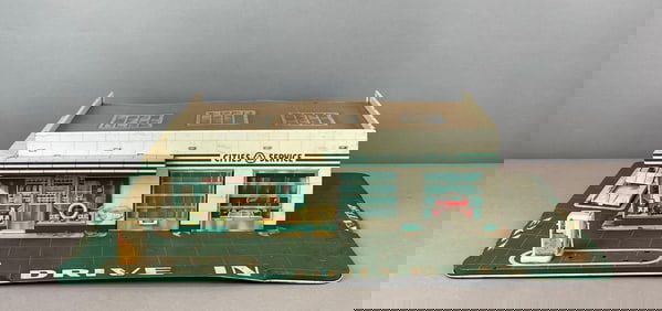 Marx Cities Service Tin Litho Playset Station