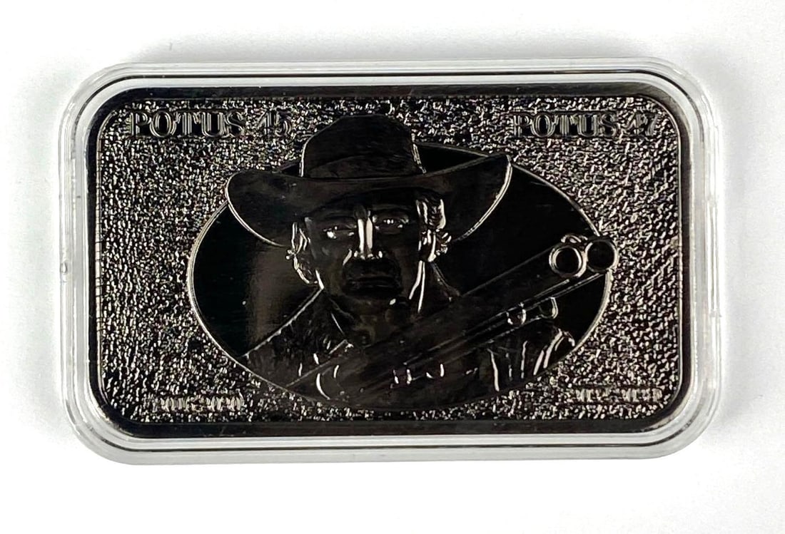 President Donald Trump Doge Posse 1 oz .999 Fine Copper Ingot/ Bar: President Donald Trump Doge Posse 1 oz .999 Fine Copper Ingot/ Bar