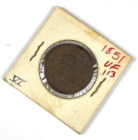 1851 US Braided Hair Large Cent