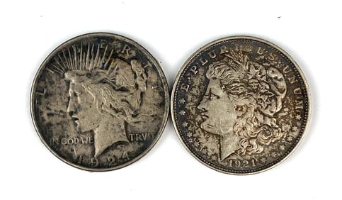 Group of US 2 Silver Dollars