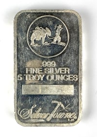 Silvertowne Donkey Bar 5 oz .999 Fine Silver Ingot/ Bar