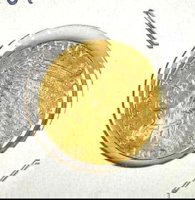 1909 D US $5 Indian Head Gold Coin