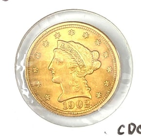 1902 US $2.50 Liberty Head Gold Coin