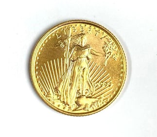 1999 US Mint $5 1/10th oz American Gold Eagle