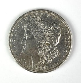1891 Morgan Silver Dollar Coin
