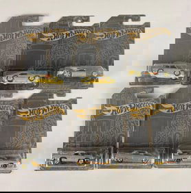 Set of 6 Hot Wheels Satin & Chrome Die-Cast Vehicles