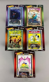 Set of 5 Hot Wheels Disney Die-Cast Vehicles