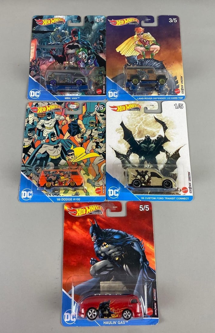 Set of 5 Hot Wheels D.C Comics Die-Cast Vehicles (1 of 3)