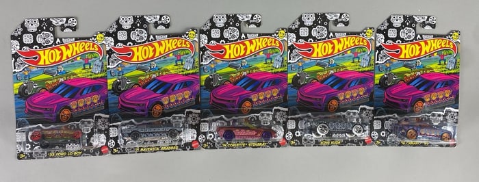 Set of 5 Hot Wheels Happy Halloween Die-Cast Vehicles