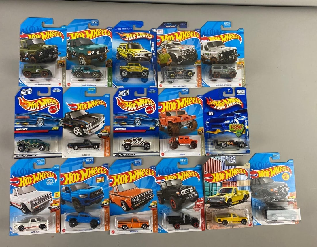 Group of 16 Various Hot Wheels Die-Cast Vehicles (1 of 3)