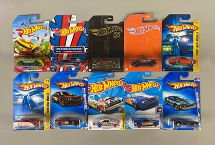 Group of 10 Hot Wheels Dodge Challenger Die-Cast Cars
