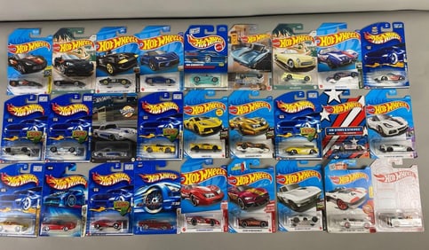Group of 27 Hot Wheels Corvette Die-Cast Vehicles