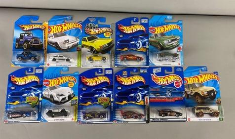 Group of 11 Hot Wheels Toyota Die-Cast Vehicle