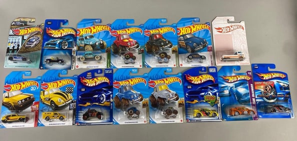 Group of 15 Hot Wheels Volkswagen Die-Cast Vehicle