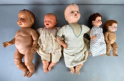 Group of 5 Baby Dolls
