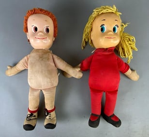 Group of 2 Mattel Matty Mattel and Sister Bell Talking Dolls