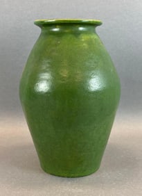 Large Green Glaze Pottery Vase