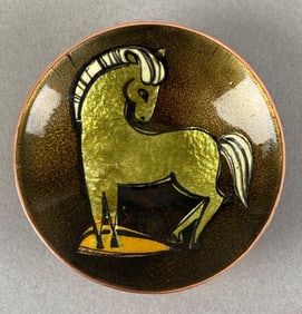 Steinbock Enamel Horse Plate