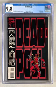CGC Graded Marvel Comics Deadpool No. 1