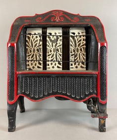 Vintage Cast Iron Gas Heater