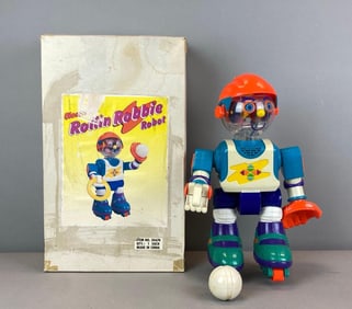 1991 In Time Electronic Rollin Robbie Robot Toy